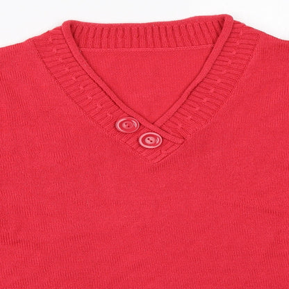 Daxon Womens Red   Pullover Jumper Size 20
