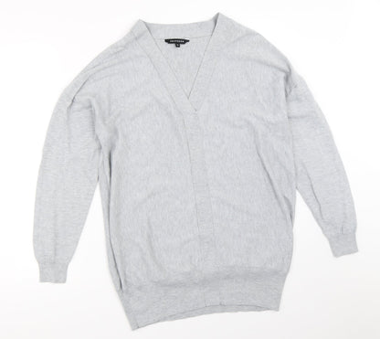 Womens UK Size 12 Peacocks Grey Pullover Jumper