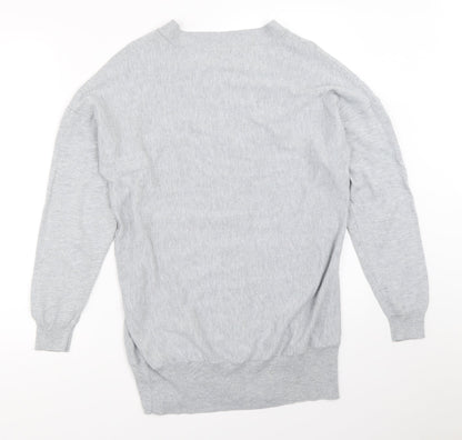 Womens UK Size 12 Peacocks Grey Pullover Jumper