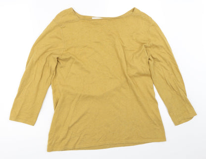 Womens UK Size 12 NEXT Yellow Pullover Jumper