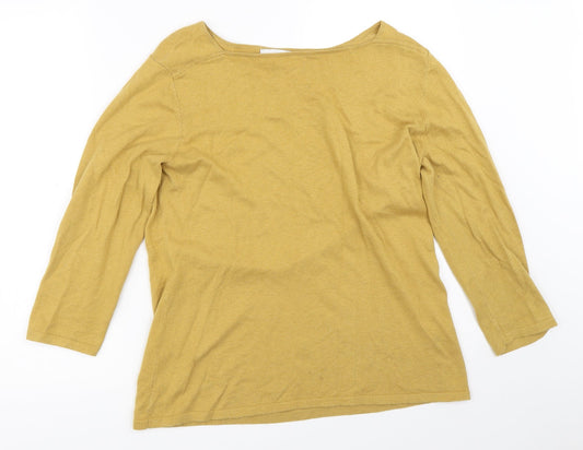 Womens UK Size 12 NEXT Yellow Pullover Jumper