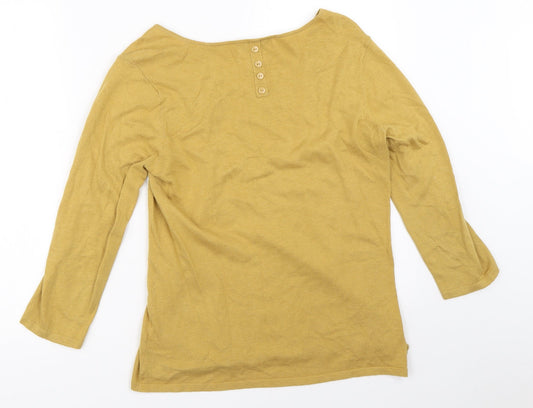 Womens UK Size 12 NEXT Yellow Pullover Jumper