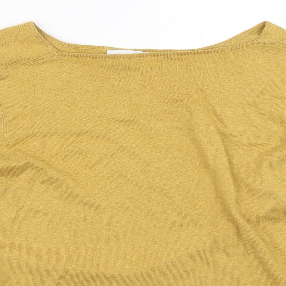 Womens UK Size 12 NEXT Yellow Pullover Jumper