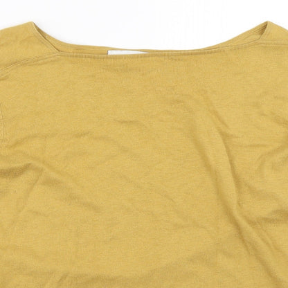 Womens UK Size 12 NEXT Yellow Pullover Jumper