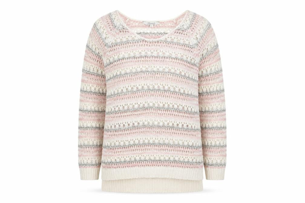 Womens UK Size M Peacocks Ivory Pullover Jumper