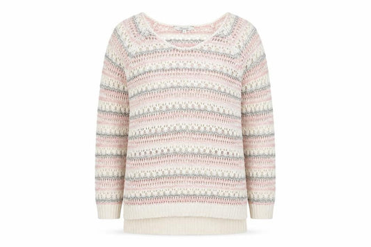 Womens UK Size M Peacocks Ivory Pullover Jumper