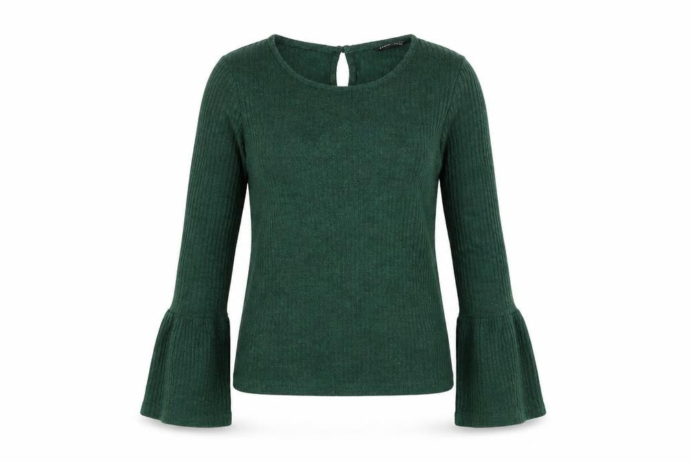 Womens UK Size XS SheIn Green Pullover Jumper