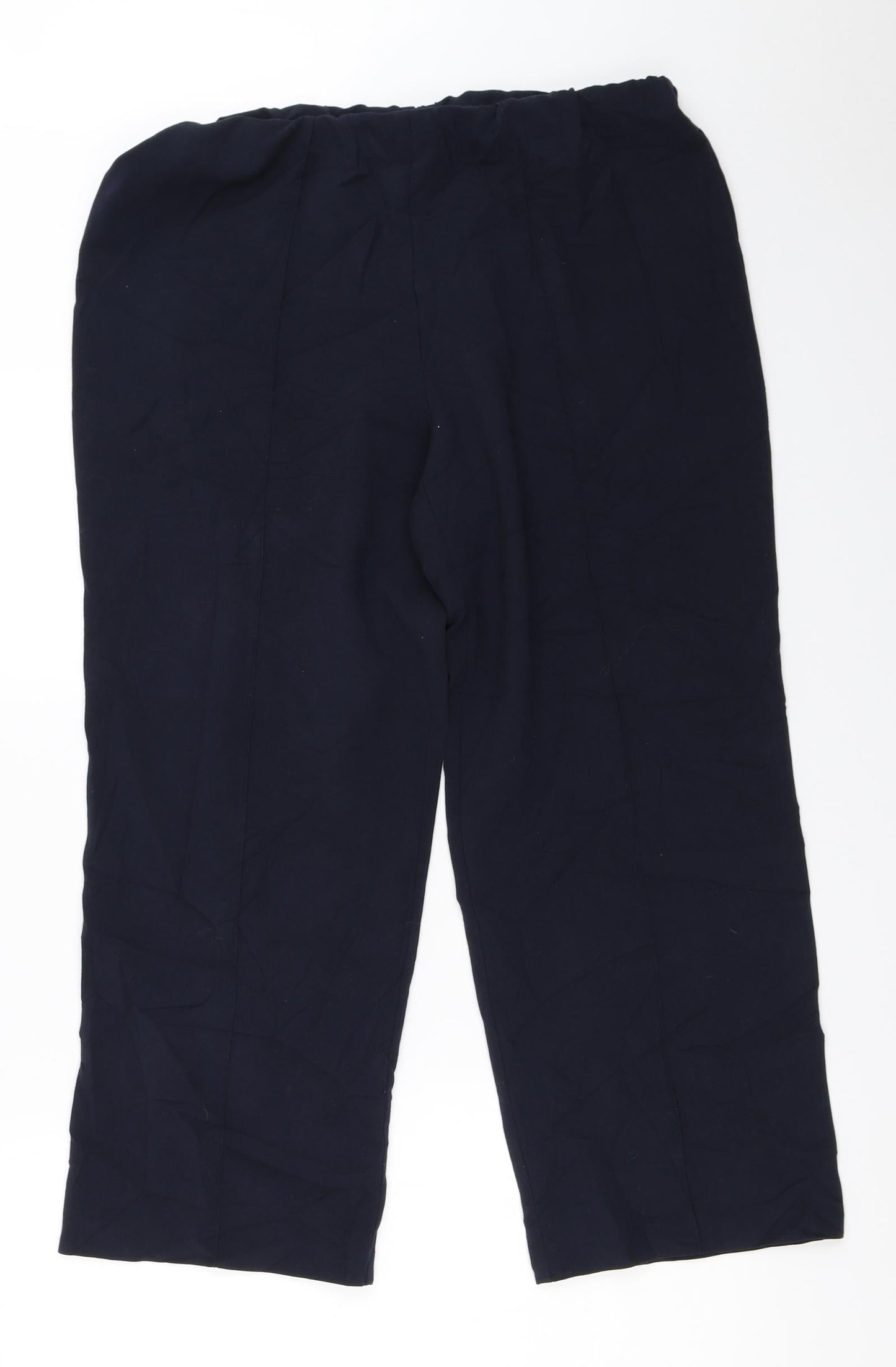 Womens UK Size 14 Sarah Hamilton Regular Fit  Blue Trousers