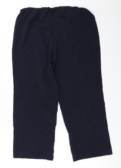 Womens UK Size 14 Sarah Hamilton Regular Fit  Blue Trousers