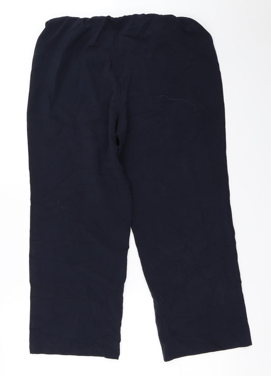 Womens UK Size 14 Sarah Hamilton Regular Fit  Blue Trousers