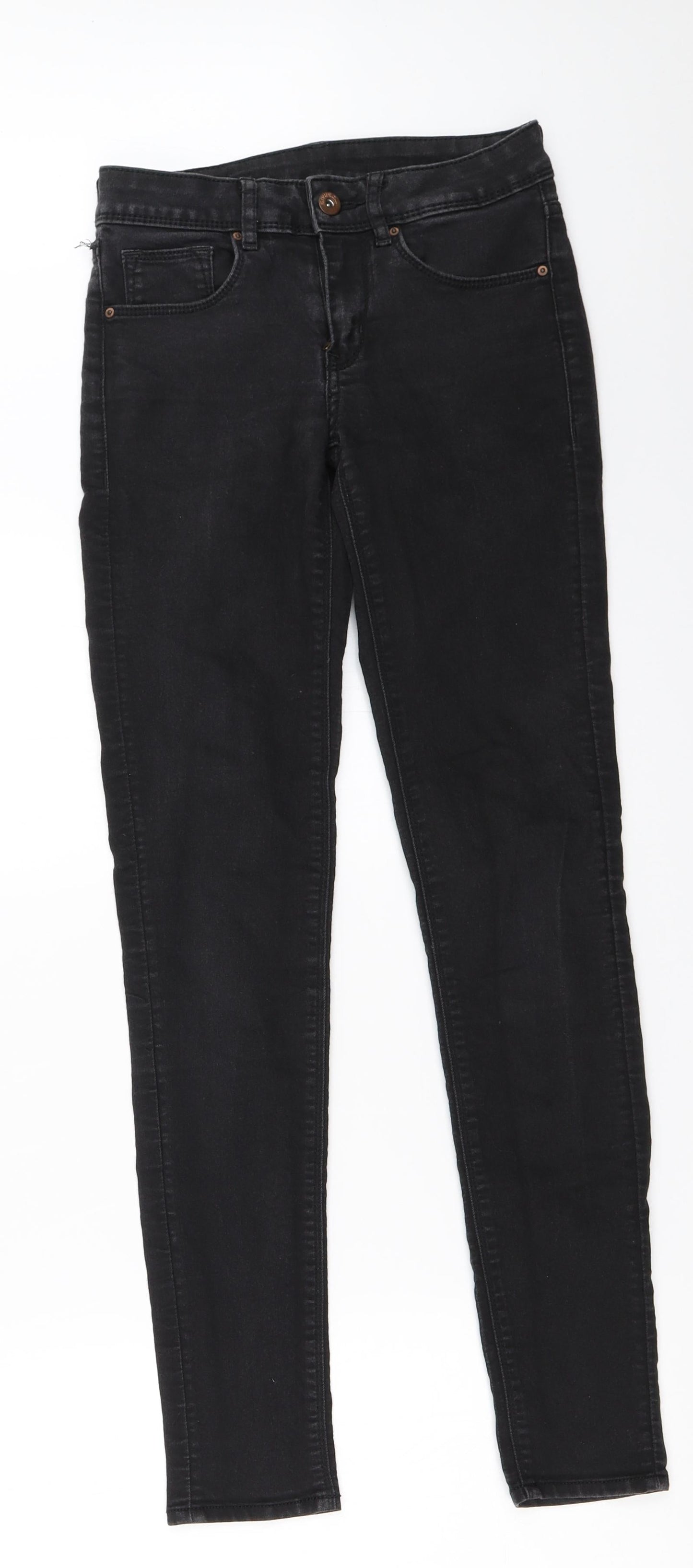 Womens UK Size 6 H&M Regular Fit Skinny Black Jeans