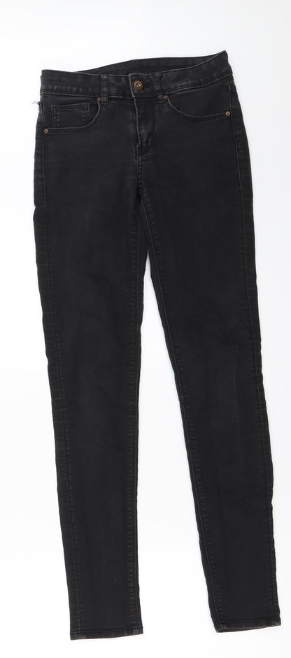 Womens UK Size 6 H&M Regular Fit Skinny Black Jeans