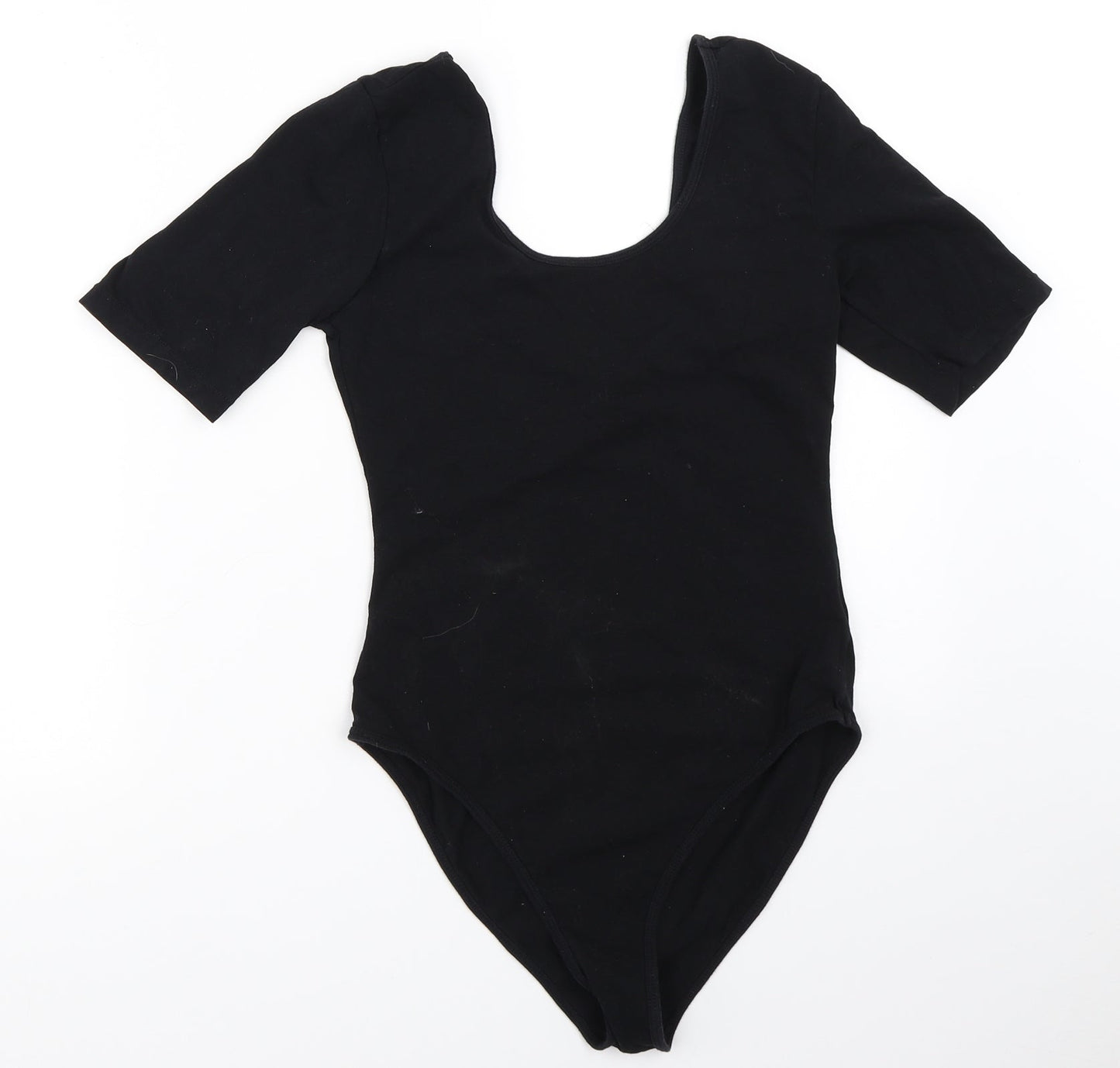 Womens UK Size L FOREVER 21 Black Basic T-Shirt