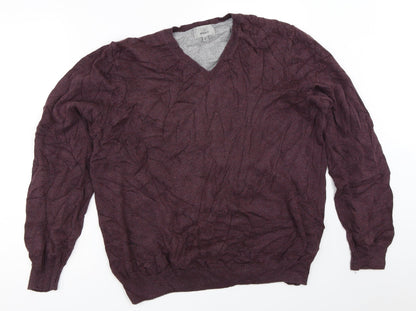 Marks and Spencer Mens Purple   Pullover Jumper Size L