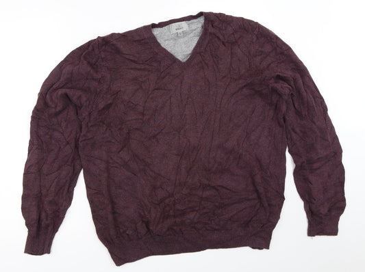 Marks and Spencer Mens Purple   Pullover Jumper Size L