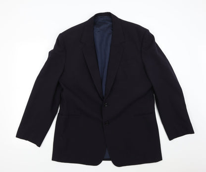 Mens UK Size 42 Preworn Regular Blue Suit Jacket