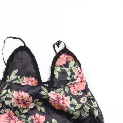 Womens UK Size S Preworn Black Camisole Tank
