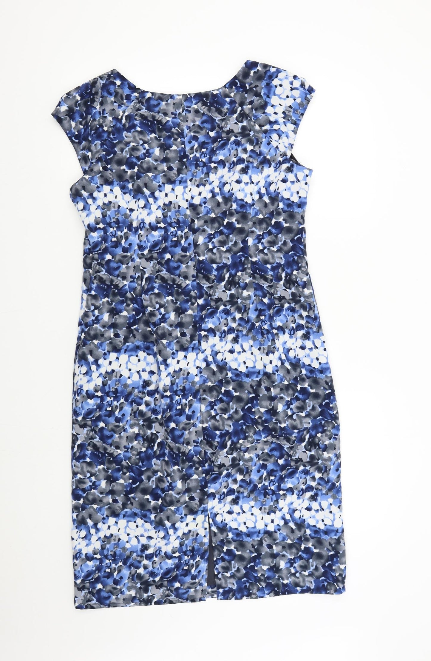 Changes Womens Blue Floral  Shift  Size 12