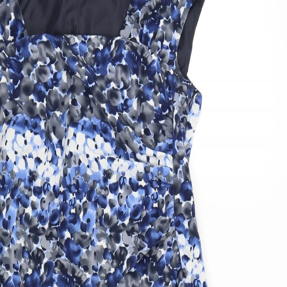 Changes Womens Blue Floral  Shift  Size 12
