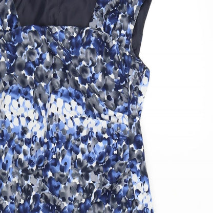 Changes Womens Blue Floral  Shift  Size 12