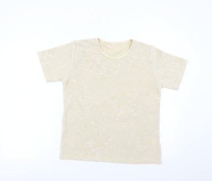 EWM Womens Beige   Basic T-Shirt Size M