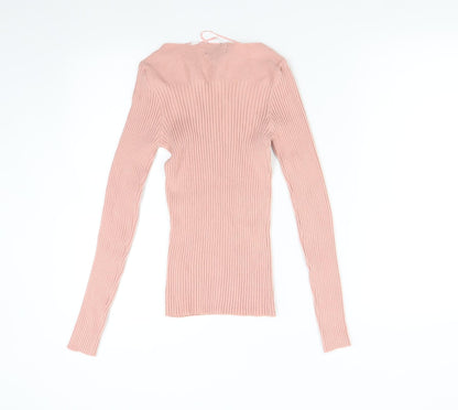 Womens UK Size XL Cashel Pink Pullover Jumper