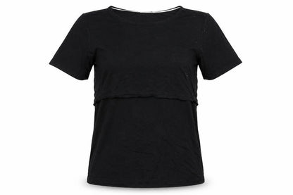 Womens UK Size L Small Show Black Basic T-Shirt
