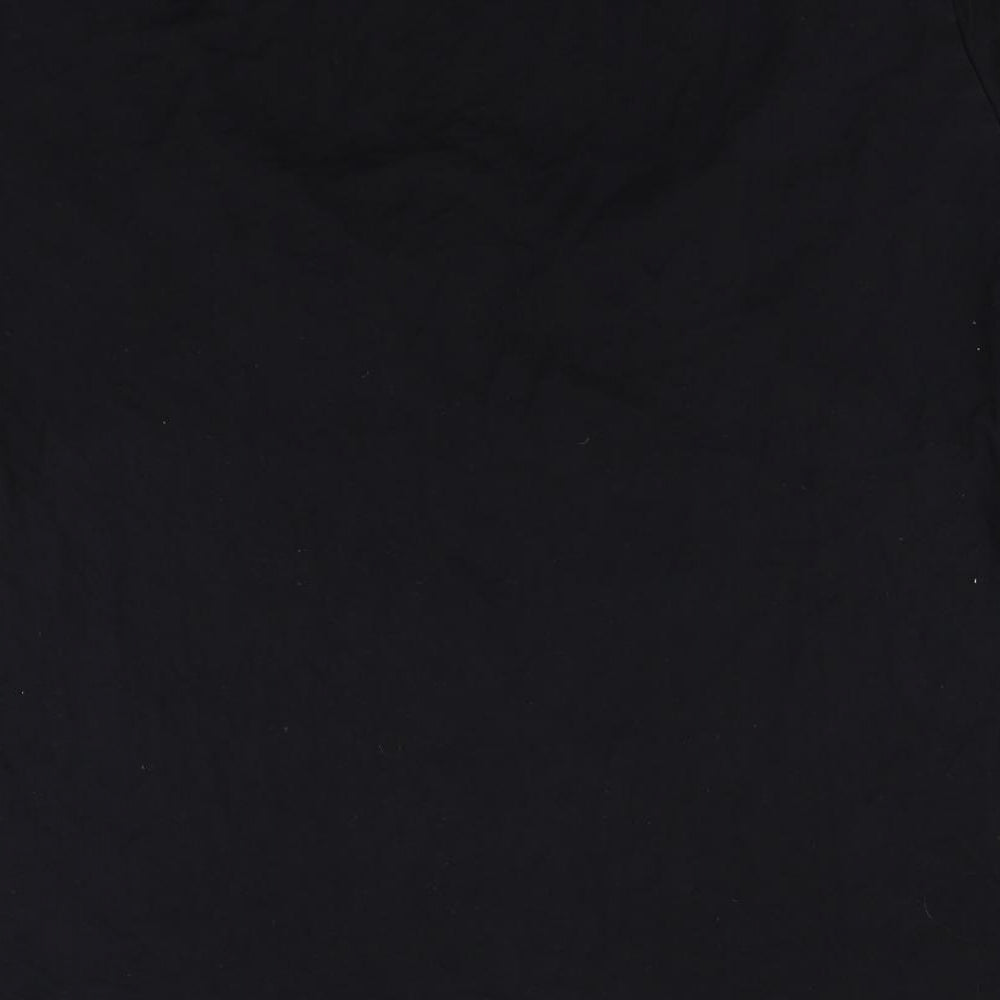 Womens UK Size L Small Show Black Basic T-Shirt