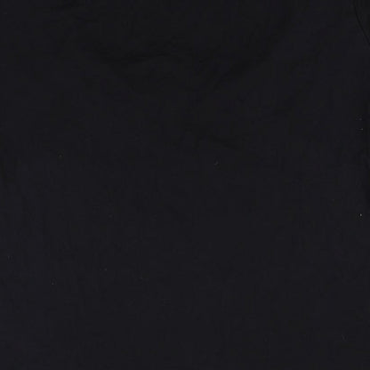 Womens UK Size L Small Show Black Basic T-Shirt