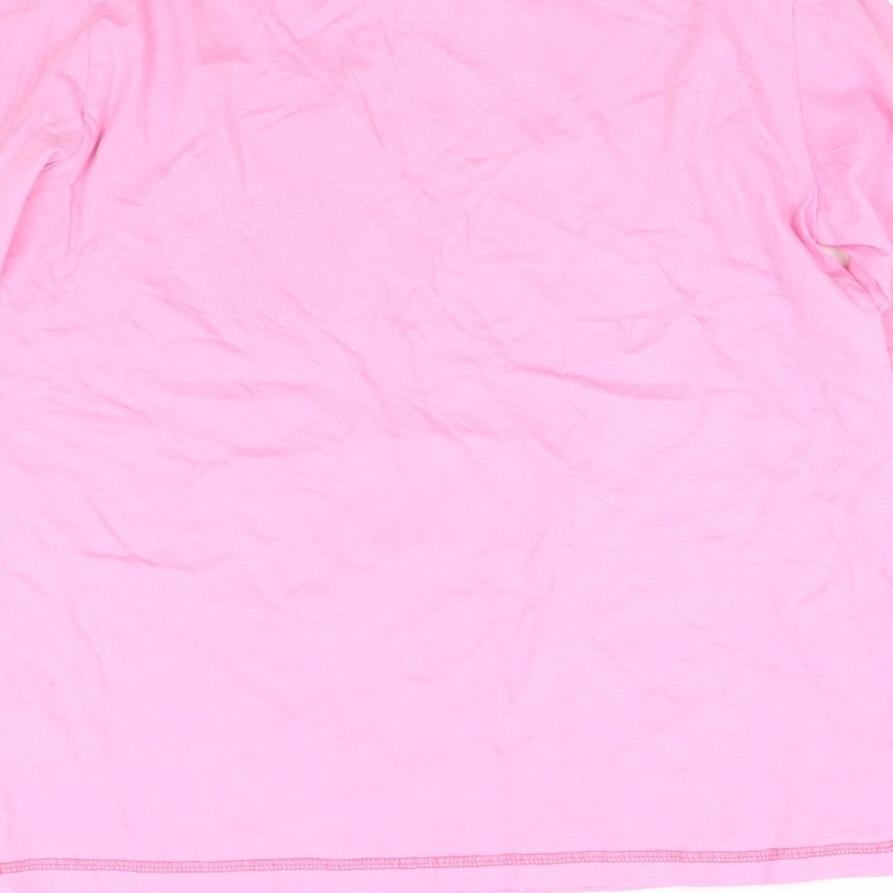 Studio Womens Pink Solid  Top Pyjama Top Size 8