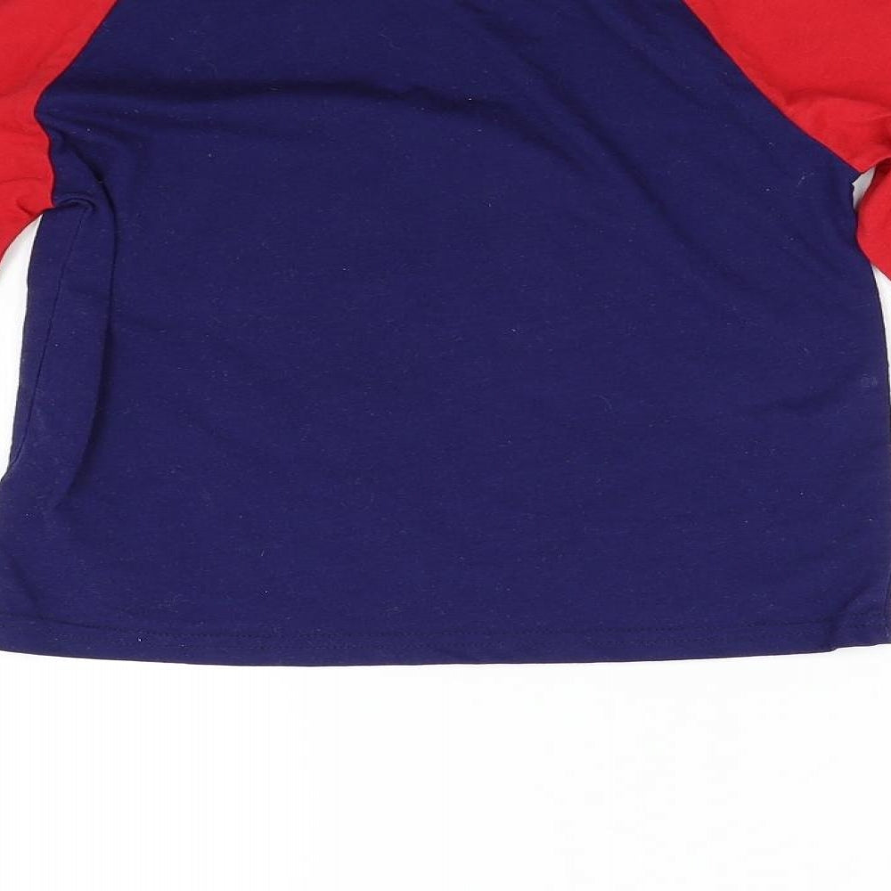 Hullabalu Boys Blue Solid   Pyjama Top Size 7-8 Years  - Santa Jaws