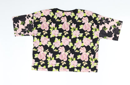 Womens UK Size 10 ASOS Black Basic T-Shirt