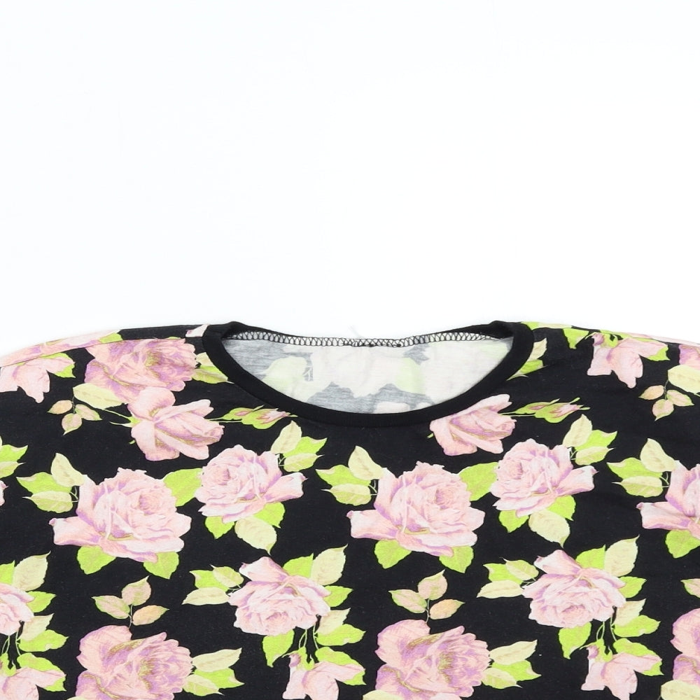 Womens UK Size 10 ASOS Black Basic T-Shirt