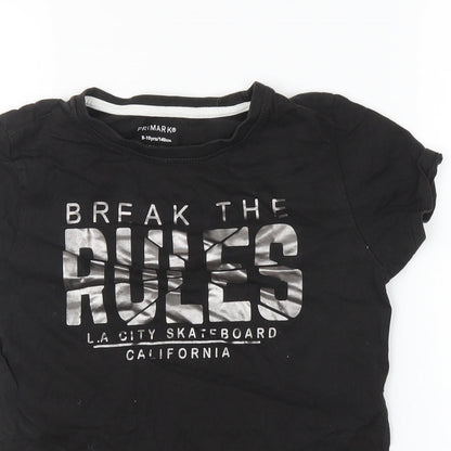 Primark Boys Black   Basic T-Shirt Size 10 Years
