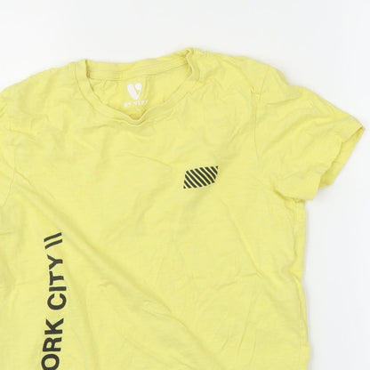 Very Boys Yellow   Basic T-Shirt Size 10 Years