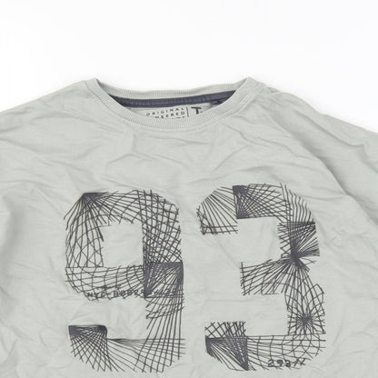 TU Boys Grey   Basic T-Shirt Size 10 Years