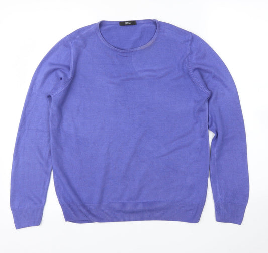 Womens UK Size 12 M&S Purple Pullover Jumper