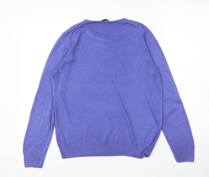 Womens UK Size 12 M&S Purple Pullover Jumper