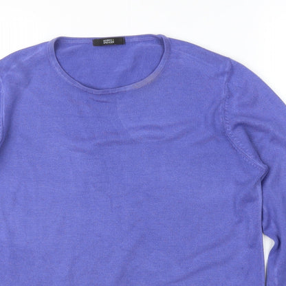 Womens UK Size 12 M&S Purple Pullover Jumper