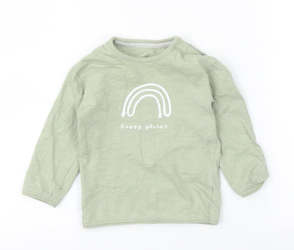 George Baby Green   Basic T-Shirt Size 9-12 Months