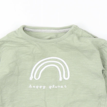 George Baby Green   Basic T-Shirt Size 9-12 Months