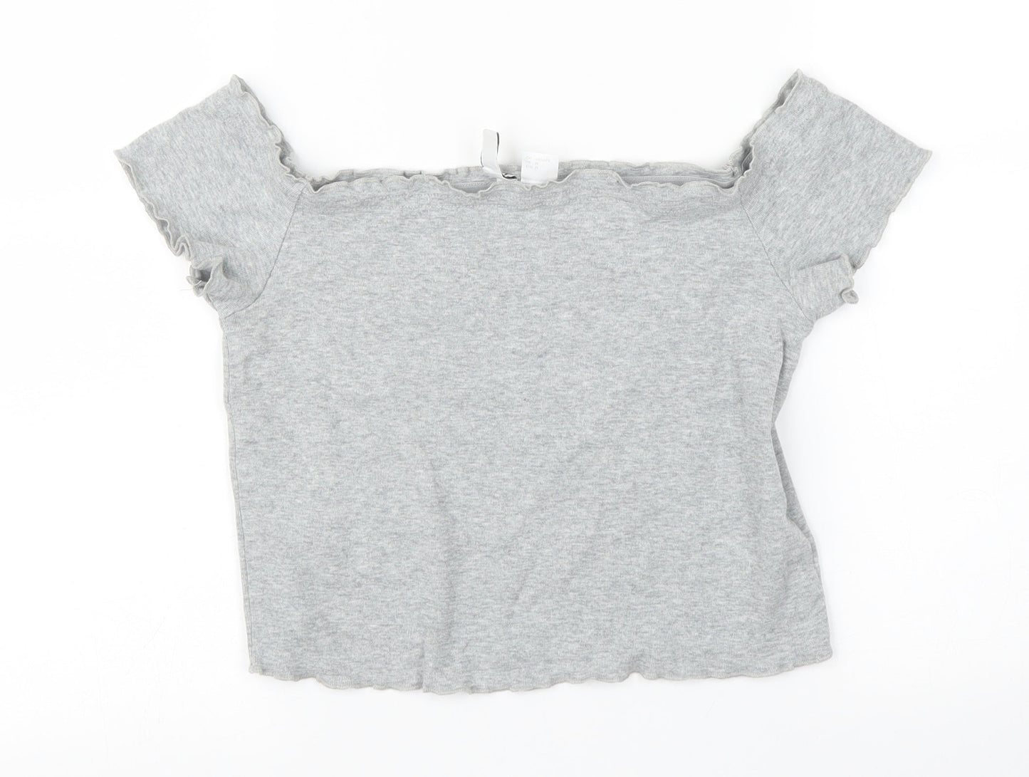 Womens UK Size M H&M Grey Cropped Tank