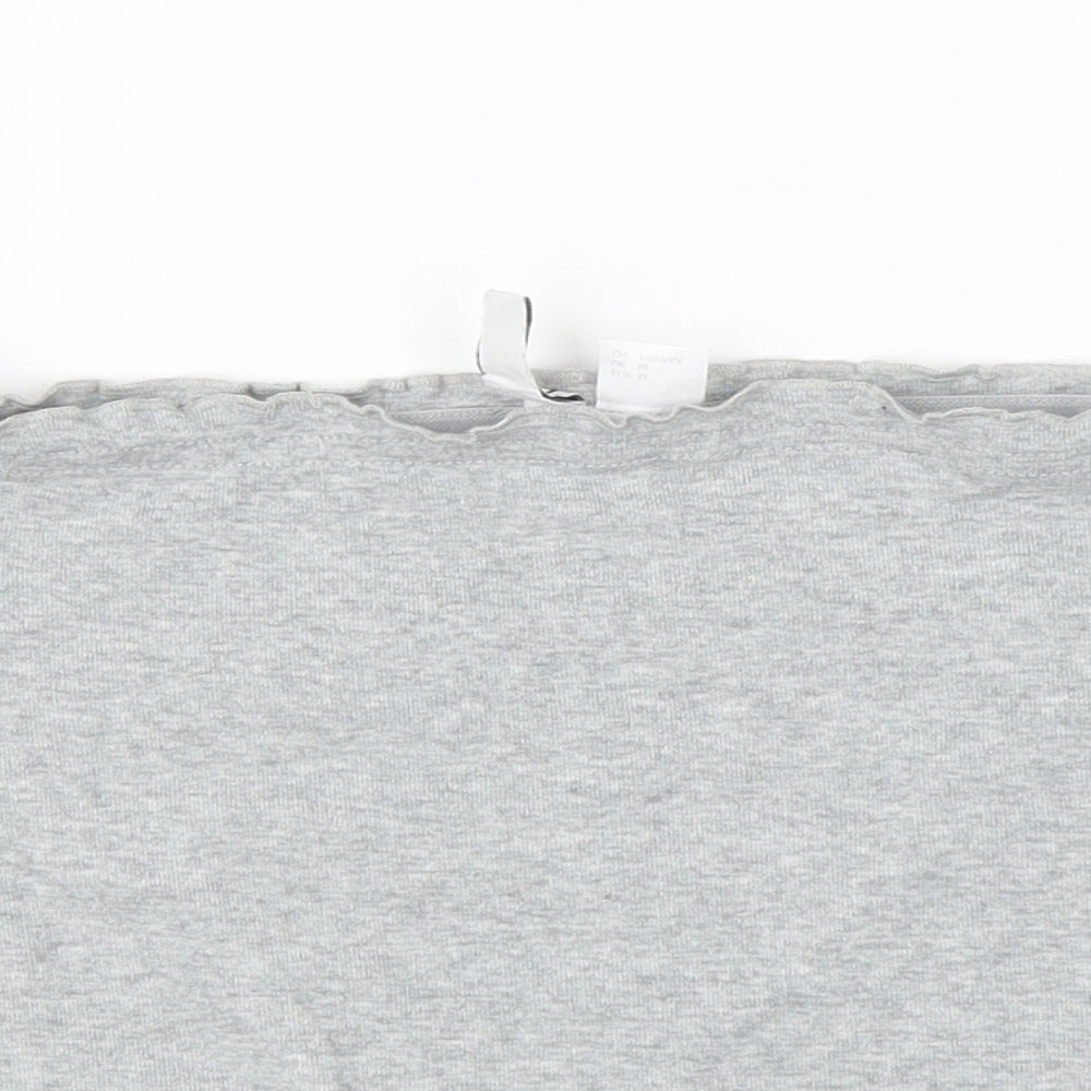 Womens UK Size M H&M Grey Cropped Tank