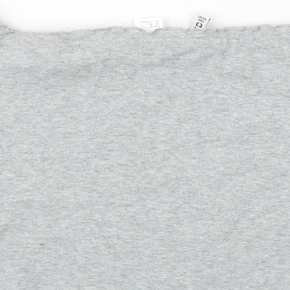 Womens UK Size M H&M Grey Cropped Tank