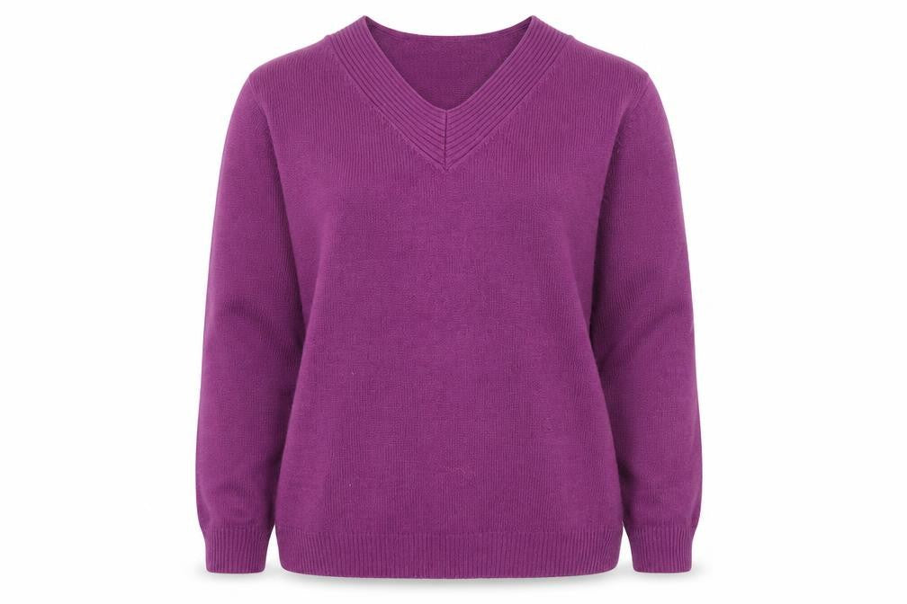 Womens UK Size L Damart Purple Pullover Jumper