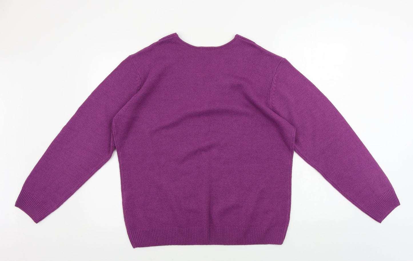 Womens UK Size L Damart Purple Pullover Jumper