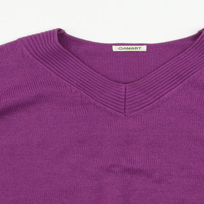 Womens UK Size L Damart Purple Pullover Jumper