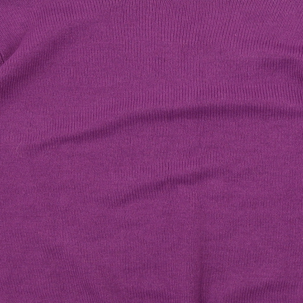 Womens UK Size L Damart Purple Pullover Jumper