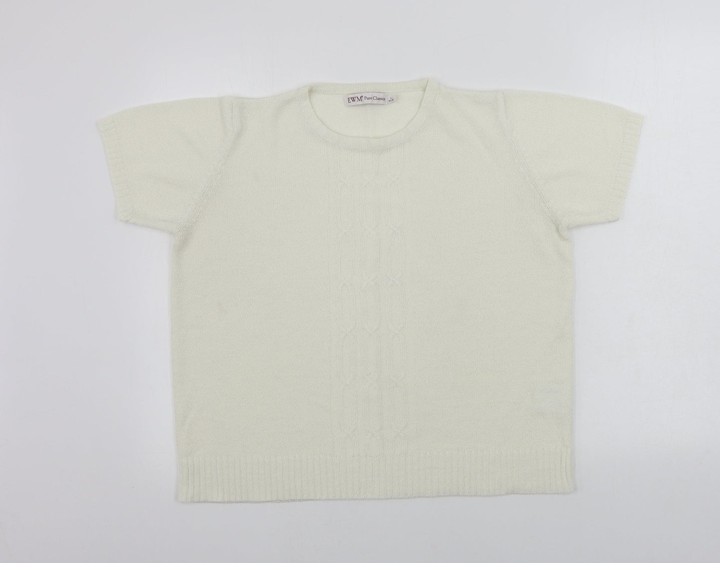 EWM Womens Ivory   Pullover Jumper Size L