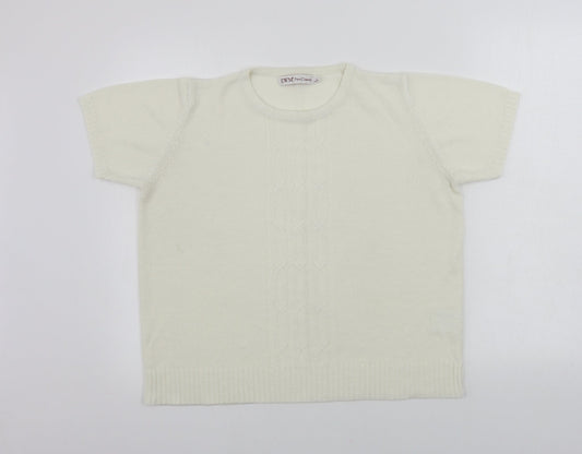 EWM Womens Ivory   Pullover Jumper Size L